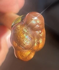 Fire Agate Deer Creek 29 Ct   .75” X 1” Beautiful Pendant Stone