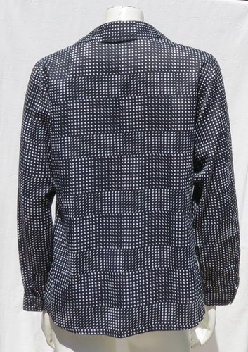 Foxcroft schwarz weiß faltenfrei Baumwolle L/S geformte Passform Shirt Top Größe 8 gebraucht, in einwandfreiem Zustand - Bild 2 von 4