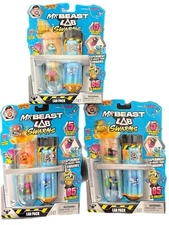 Moose Toys Mr. Beast Lab Swarms Atomic Series 5 Micro Beasts Inside Lot of 3 NEW