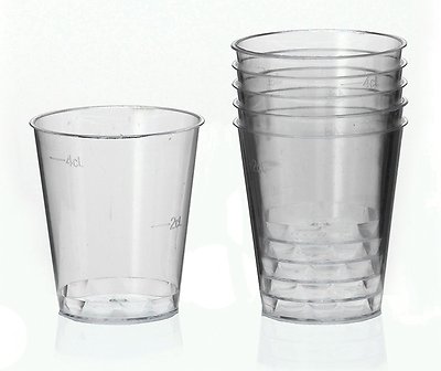 250 Schnapsbecher Schnapsglas Plastikbecher Medizinbech Einweg 2cl