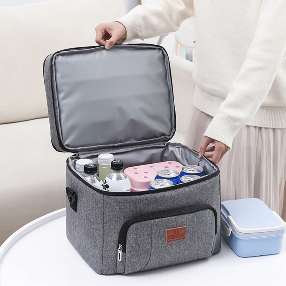 25L Picnic Bag Bento Fresh Pouch Cooler Bag Thermal Bag Lunch Bag Snack Bag US