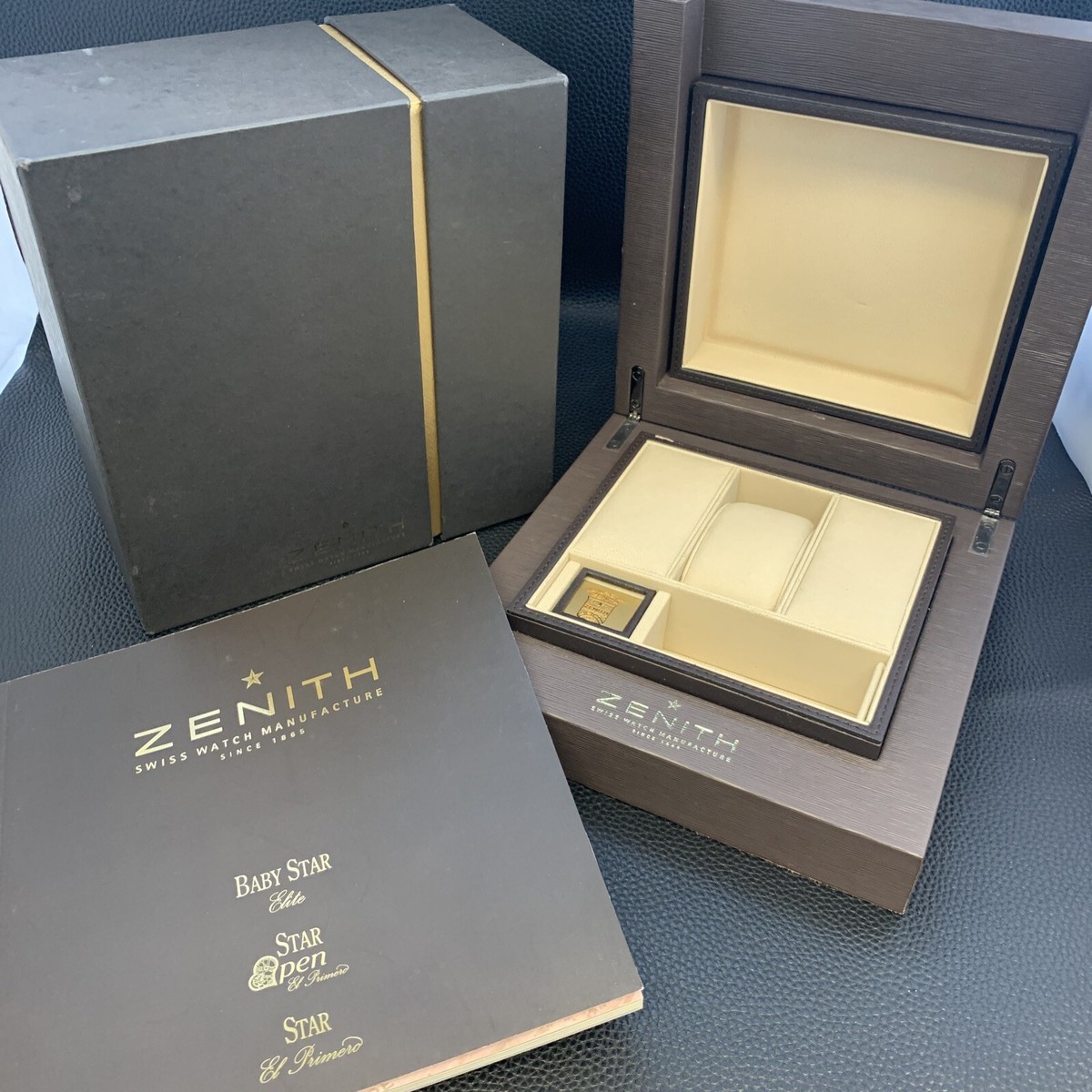 ZENITH WATCH BOX CASE BOOKLET 100%Authentic CF7889 | eBay