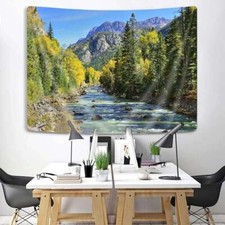 Forest Landscape Extra Large Tapestry Wall Hanging Art Posters Nature Background