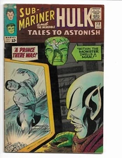 Tales To Astonish 72 1965 Marvel Comics VG+ 4.5 Hulk Sub-Mariner Leader