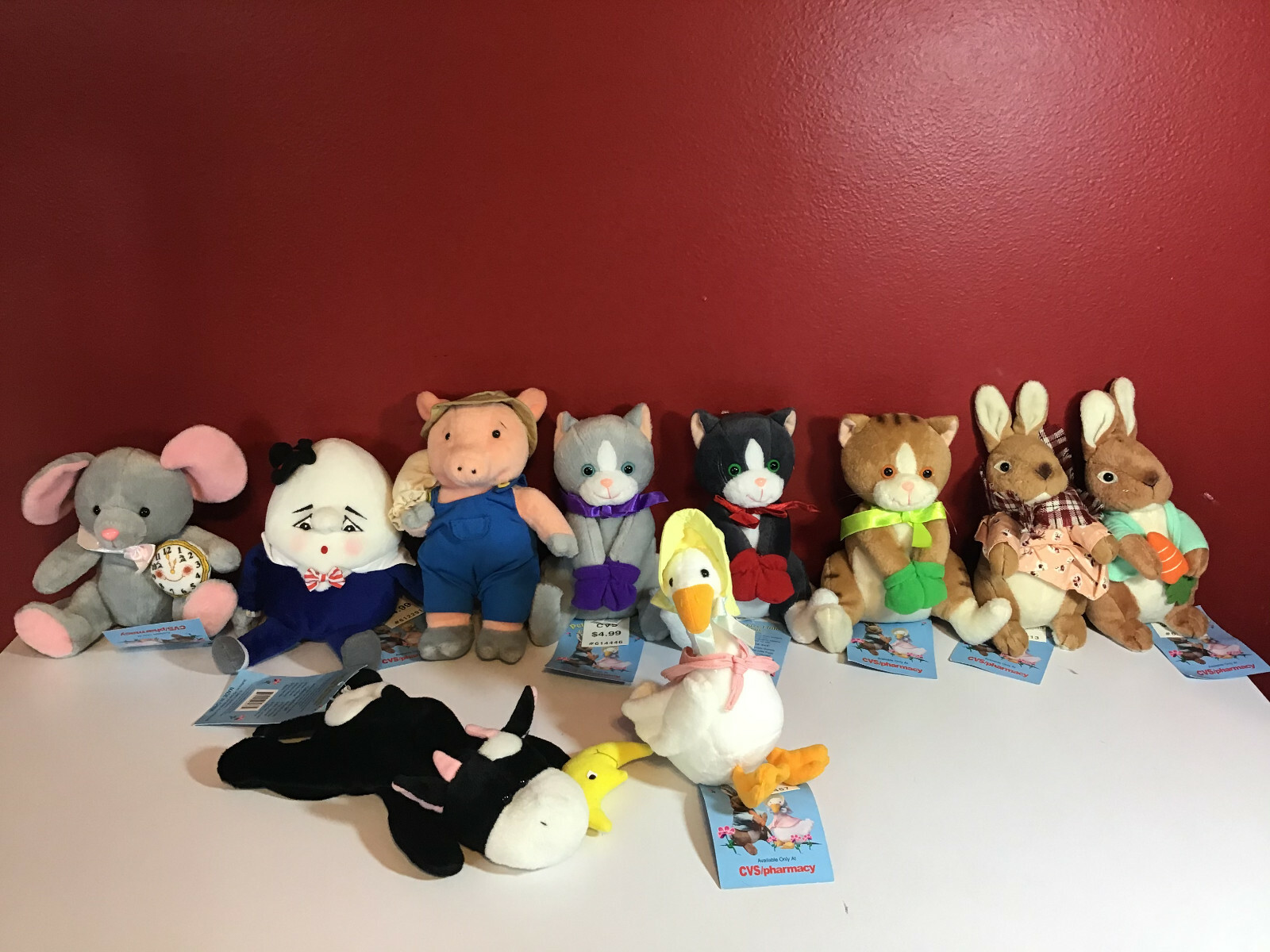 CVS Stuffins Peter Cottontails Fairy Tale Friends Complete Bean Bag ...