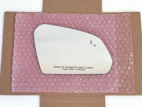 MIRROR GLASS LENS with Blind Spot FOR 15-19 HYUNDAI SONATA Passenger Side Right
