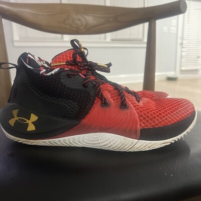 Under Armour Embiid l One Athletic Sneaker Men\'s Sz 8 WM 9.5 Black Flame UA Basketball shoes Under Armour UA Embiid 1 - Top4Running.com main image 2
