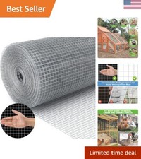 Heavy-Duty Galvanized Iron Wire Mesh Roll - Protects Chickens and Gardens (50ft) 1.20 per foot