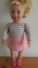 18" Doll Clothes for Our Generation My Life Girl Pink Skirt Stripe Shirt Shoes