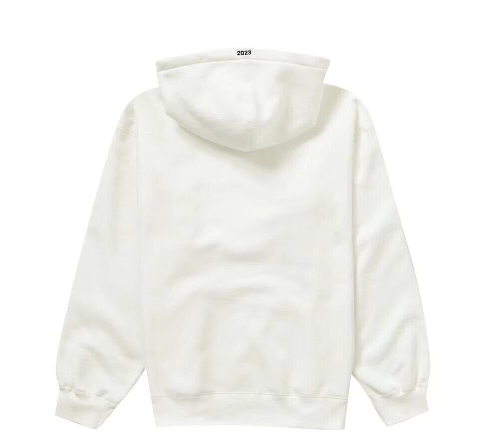 Supreme Motion Logo Hooded Sweatshirt, (SS23), White, NEW W