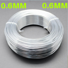 0.6mm Aluminium Craft Florist Wire Jewellery Making Silver 10m lengths