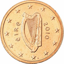 [#699062] REPUBLIKA IRLANDII, 2 Euro Cent, 2010, Sandyford, MS(65-70), Miedź pla