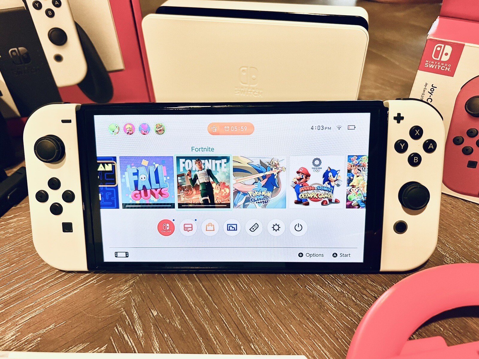 Nintendo Switch OLED White Console BUNDLE / LOT / PACKAGE Lots Of Extras! eBay