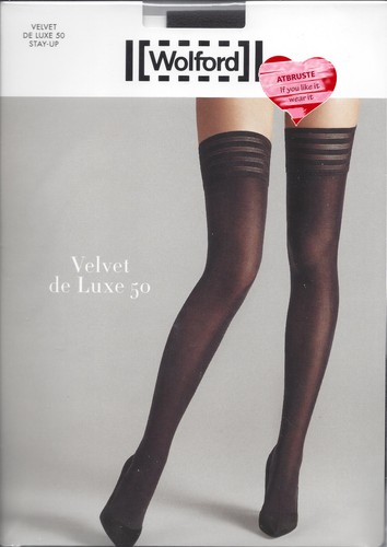 Wolford Velvet de Luxe 50 Stay Up • L • antrazithe ... extraweiches Velvet - Bild 8 von 20