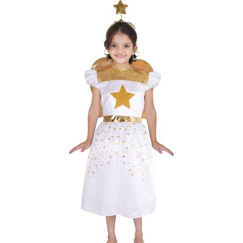 Kids Girls Xmas Nativity Play Angel Fancy Dress Costume Angel Costume School - Picture 3 of 9