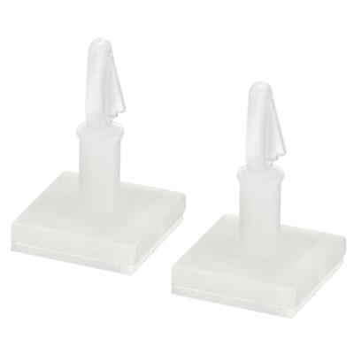 10 Pcs 0.43'' Height Adhesive Standoff Reverse Mount Insulation Bracket White