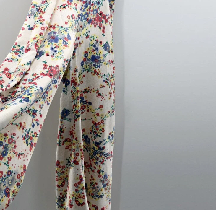 Xoxo Juniors Jumpsuit Palazzo Pants Floral Vintage Retro Size Small Catsuit - Image 3 of 4