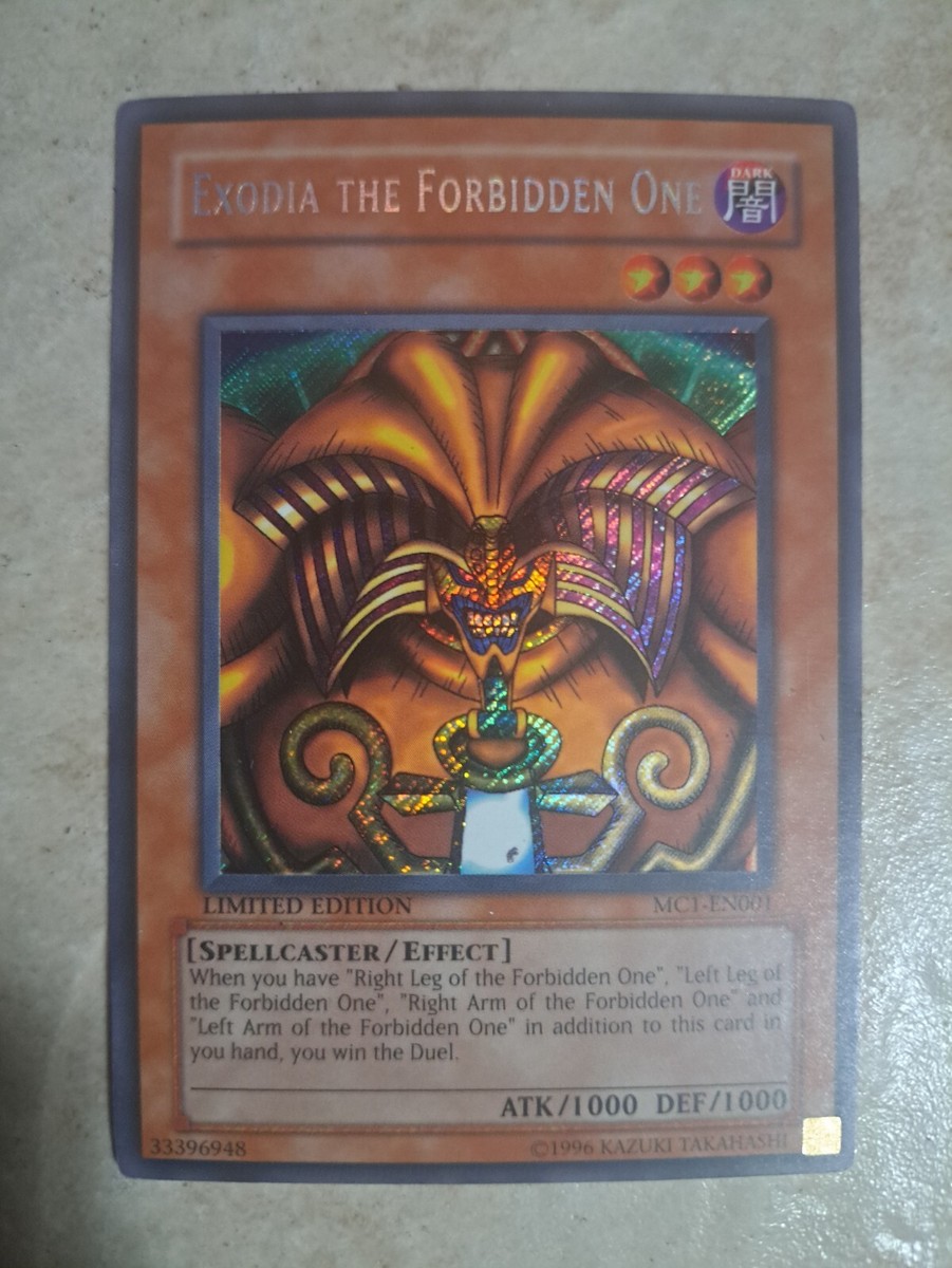 Yugioh The Forbidden One 1996 yugioh cards 1st edition Secret Rare
