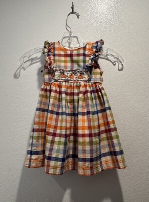 brown plaid baby dress Fall Dresses Brown Plaid Ruffle Girl Twirl Kids Dress – Sunshine+Sass main image 0