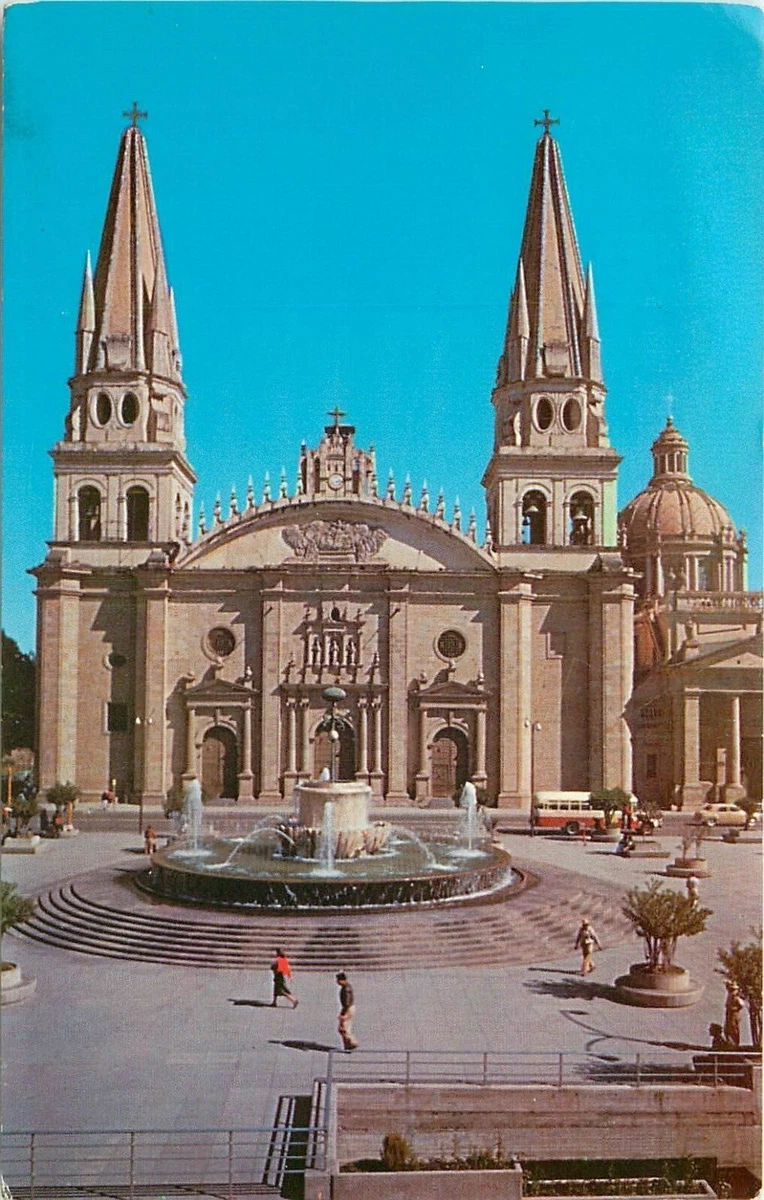 Cathedral Monumental Fountain Guadalajara Jalisco Chrome Mexico