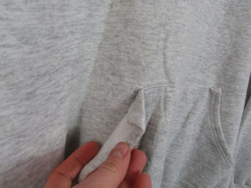 Vintage 1989 Maryland hoodie Grey College spellout cotton Hoodie Size L - Worn - Picture 6 of 15