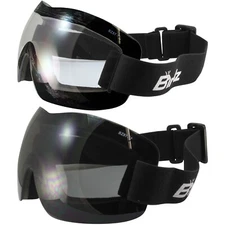 2 Pairs of Birdz Eyewear Starling Skydiving Goggles with Clear & Smoke Lenses