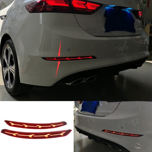 For Hyundai Elantra 2017-18 Replace LED Rear Bumper Brake Tail Light Signal Lamp - Picture 1 of 17