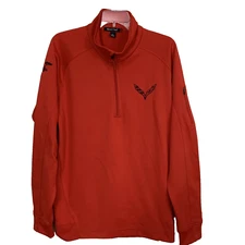 Chevy Corvette Logo Medium Jacket Men's 1/4 Zip Racing Supercar Clique S2