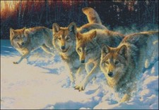 Needlework Crafts Full Embroidery Counted Cross Stitch Kits 14ct Winter Games