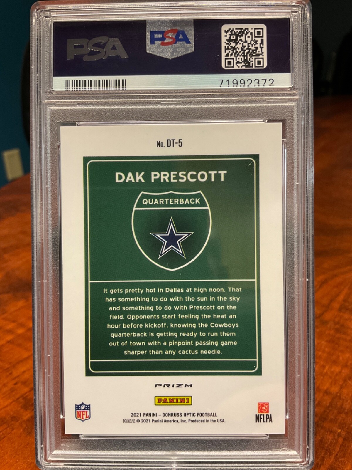 2021 OPTIC CASE HIT SSP DAK PRESCOTT DOWNTOWN DT5 PSA 9 MINT DALLAS COWBOYS🔥🔥 eBay