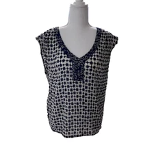 JOHN Robshaw for lucky brand blue and white shirt size s