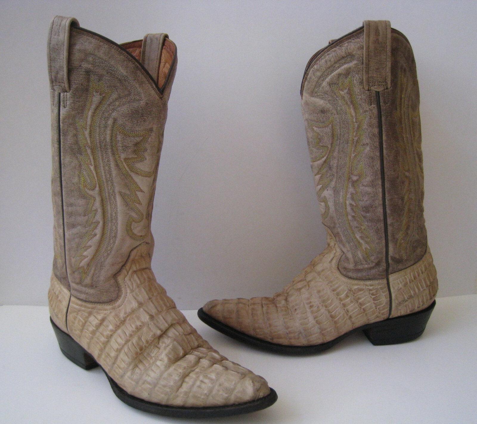 RANCHO BOOTS CROCODILE EMBOSSED LEATHER 