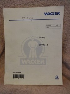 Details About Wacker Pt3a Pt3h Pt3v Trash Pump Parts Book Manual