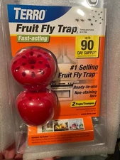 Terro Fruit Fly Trap 2 Traps w/90 Day Supply *NEW* d2