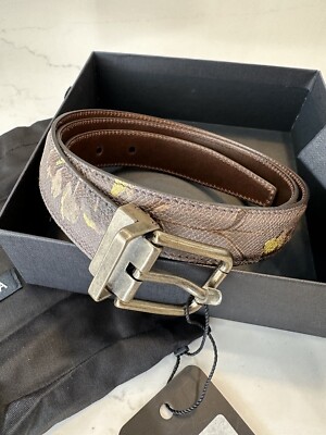 【貴重‼️限定価格】Dolce & Gabbana ベルベット テンダーウッド DOLCE & GABBANA Belt Green Velvet Leather Gold Metal Logo