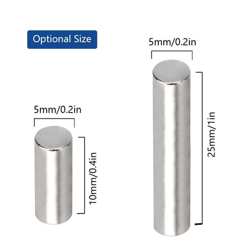 10/20/50 5mm X 10/25mm Neodymium Cylinder Round Strong Rare Earth Fridge Magnets - Picture 9 of 14
