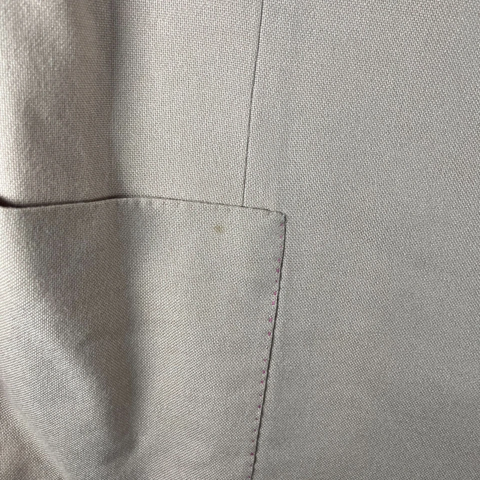 Chaqueta Blazer Neiman Marcus Para Hombres 46 Forrada Melocotón Solapa Muesca Única Pecho Foto 4 de 4