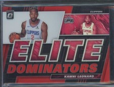 2019-20 Panini Donruss Optic Kawhi Leonard Elite Dominators Red #'d 64/99