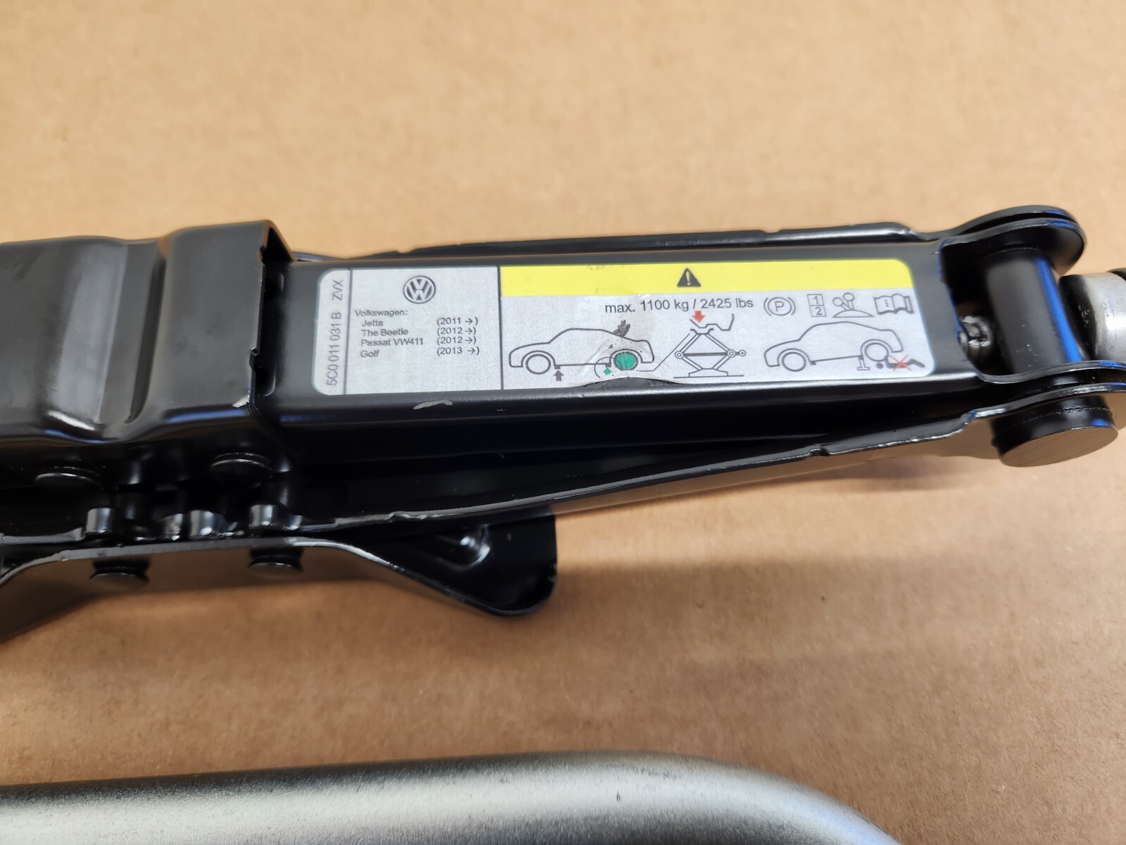 20122022 Volkswagen Passat Spare Tire Jack & Tool Kit Lug Wrench OEM 