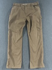 Dickies Relaxed Fit Carpenter Pants 34x32 Brown Distressed