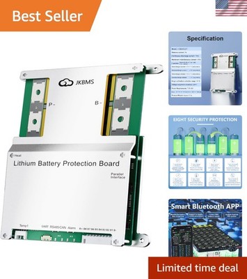 JK-B2A8S20P Smart BMS 200A 3S-8S - 2A Active Balancer for 12V/24V LiFePO4 Bat...