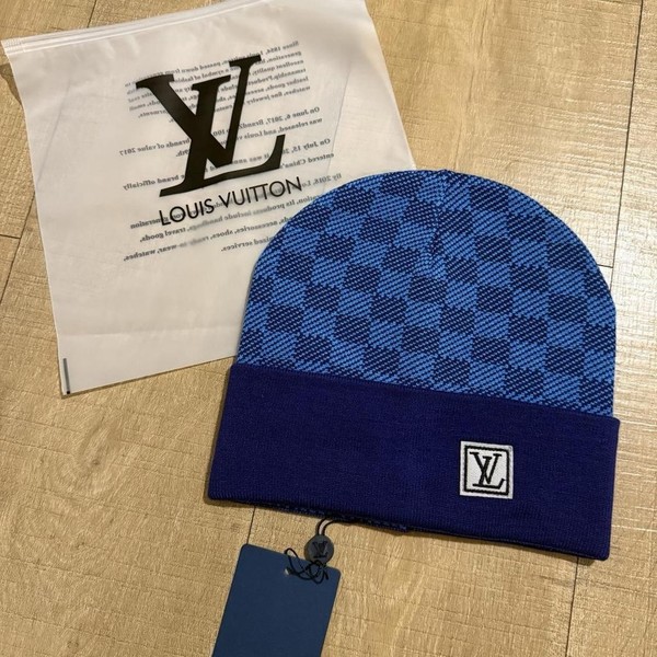 Lv Beanie Blau Herren
