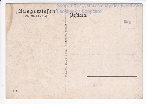 TIROL , KÜNSTLERKARTE THOMAS WALCH , IMST , " AUSGEWIESEN " , NR. 2 , ca1925 - Picture 2 of 2