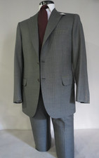 NWT 4995 Brioni Model- NOMENTA side vent flat front slim cut full suit 44 R