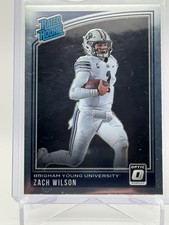 2021 Panini Chron Draft Picks Donruss Optic Rated Rookie Zach Wilson #204 (RC)