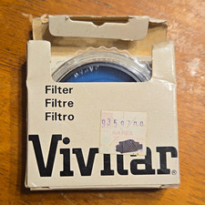 Vivitar 49mm 80B Blue Circular Camera Lens Filter w/ Case Box