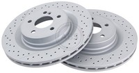 2X A.B.S. Bremsscheibe Beschichtet 18485 FüR W204 R171 SLK S204 Mercedes Klasse