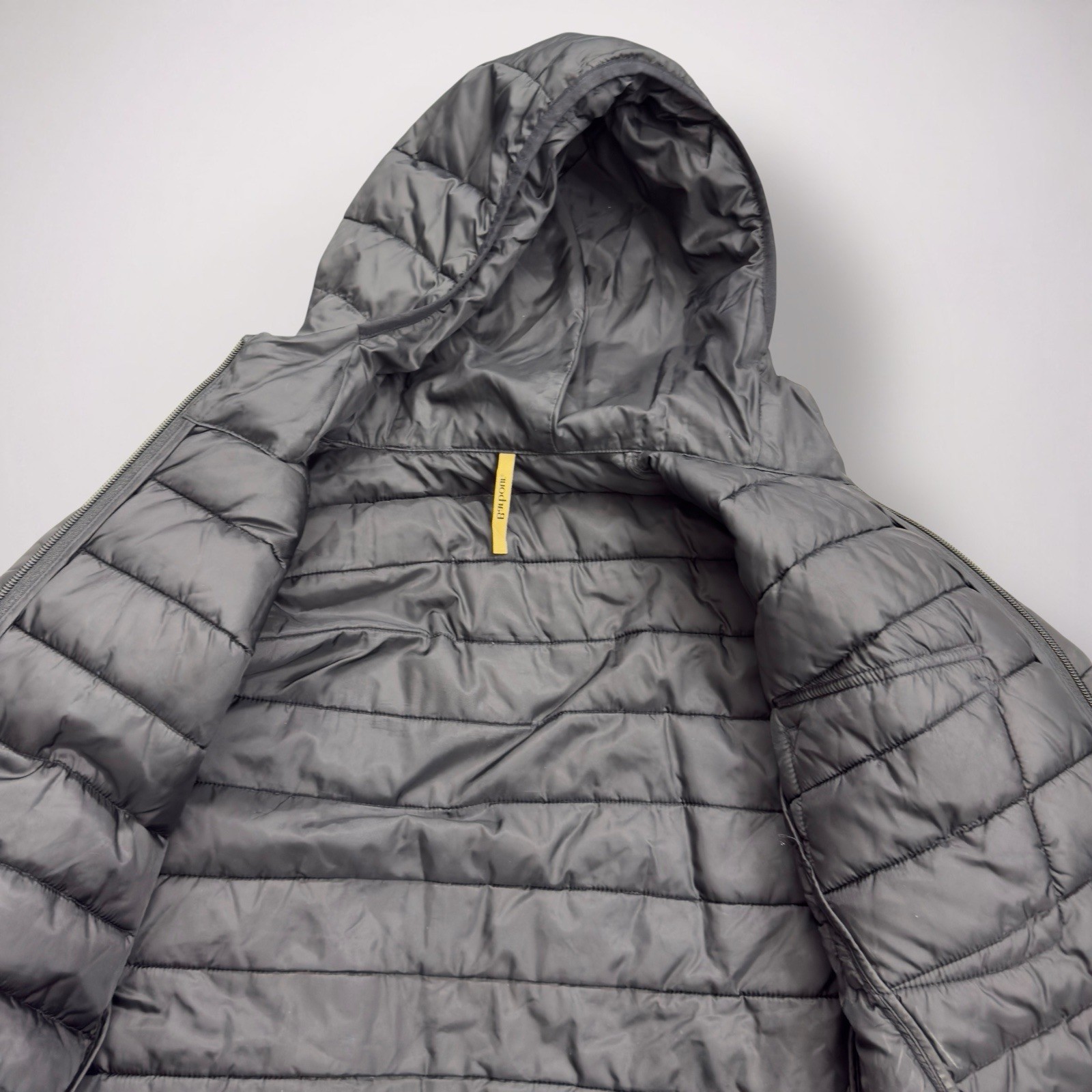 Barbour International Ouston Hooded Quilted Jacket Men’s XL Black image 5