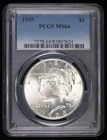 1935 P Peace Silver Dollar PCGS MS-64