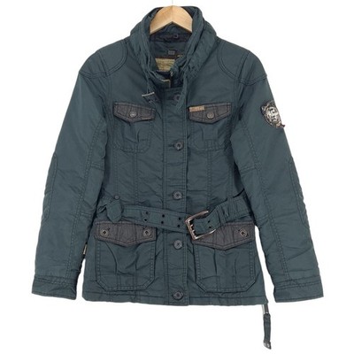 Khujo Bike Style Belted Casual Jacket Womens Uu8 Size S Small